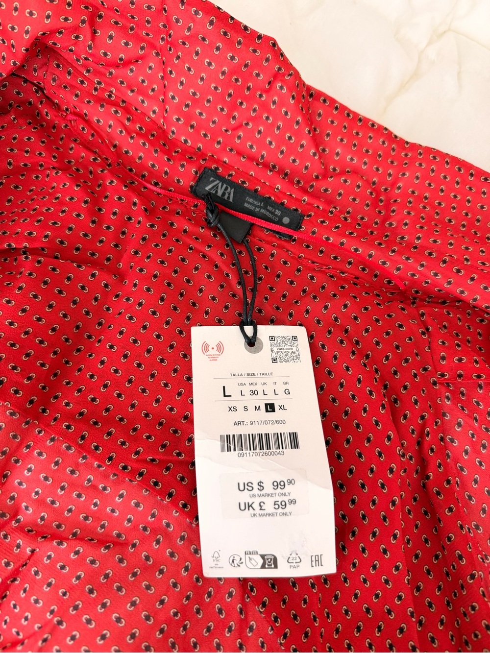 Zara Red Blouses
